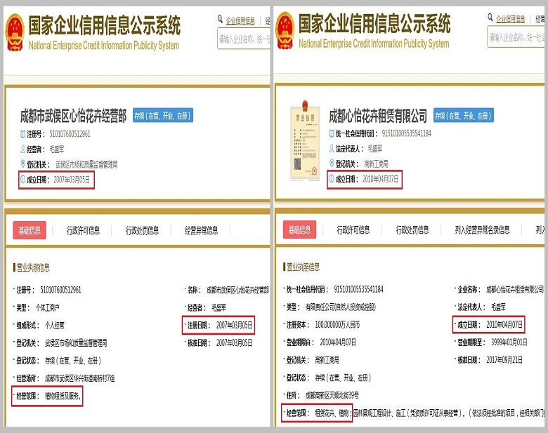 成都花卉租賃信息